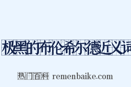 极黑的布伦希尔德近义词是什么意思的图片
